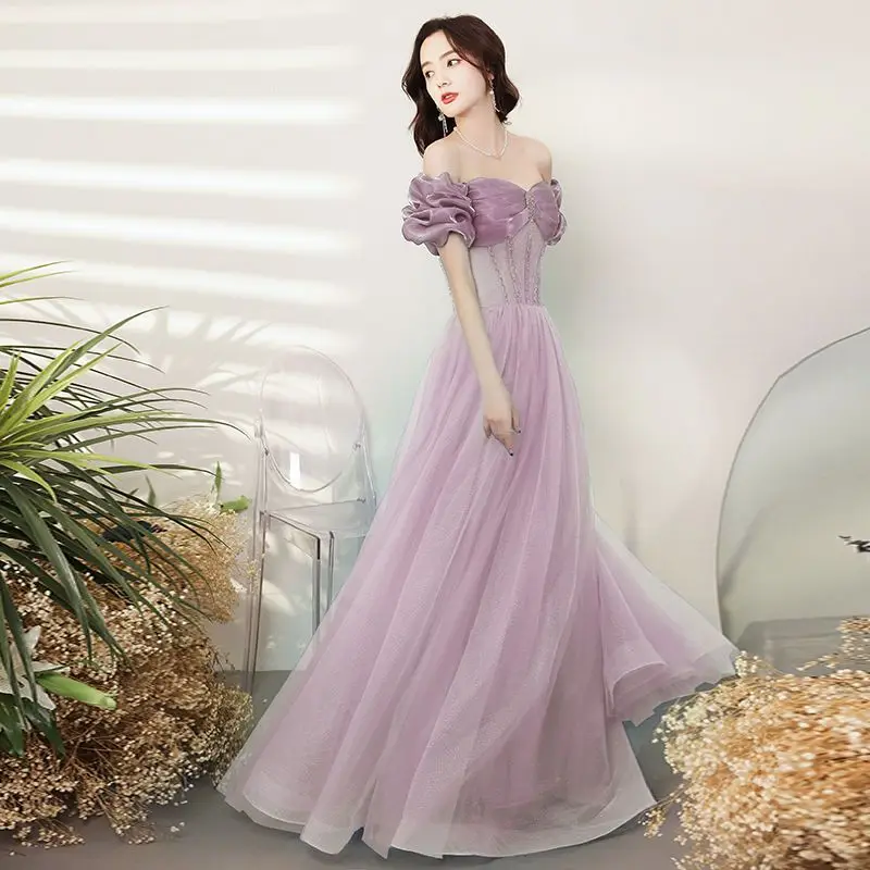 Long Banquet Stage Show Dress Tank Top Chinos Oriental Evening Dress Classic Party Dress XS-XXXL