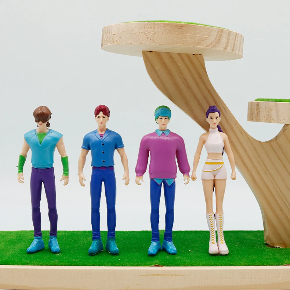 %_Anime Kpop chasseurs de démons Figure modèle jouet dessin animé périphériques de jeu décoration de bureau Collection figurines modèle jouet pour enfant cadeau