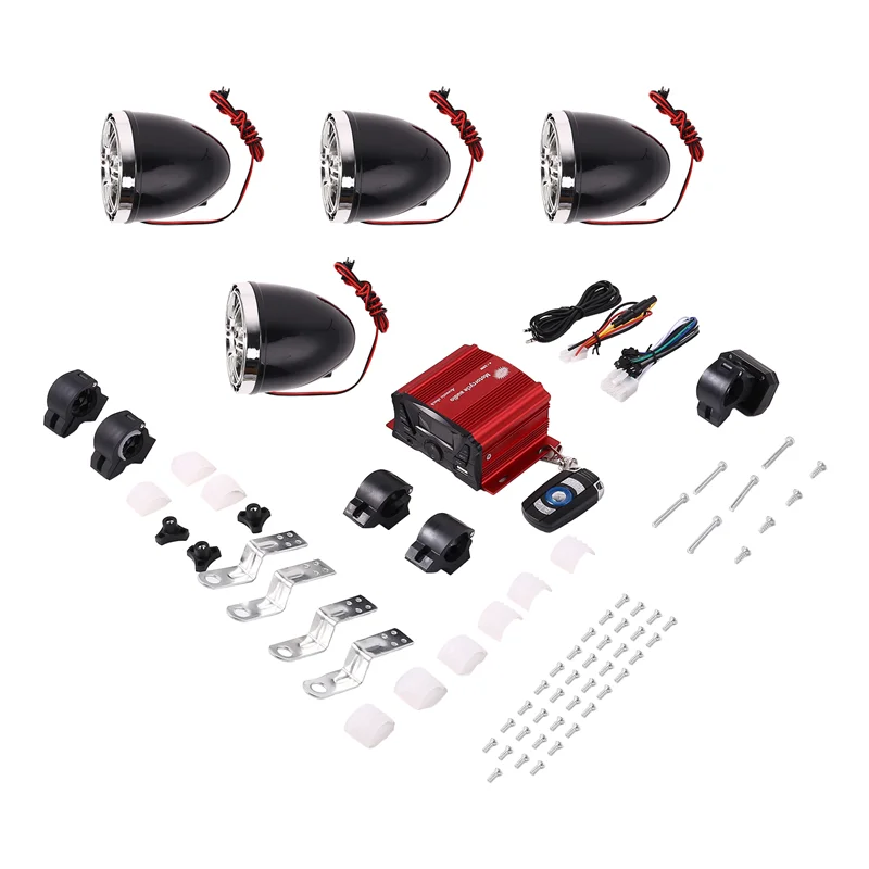 

A040-3 Inch Motorcycle Waterproof Bluetooth Speakers 4 Channel Amplifier Mp3 Music Sound Audio Stereo Amp System