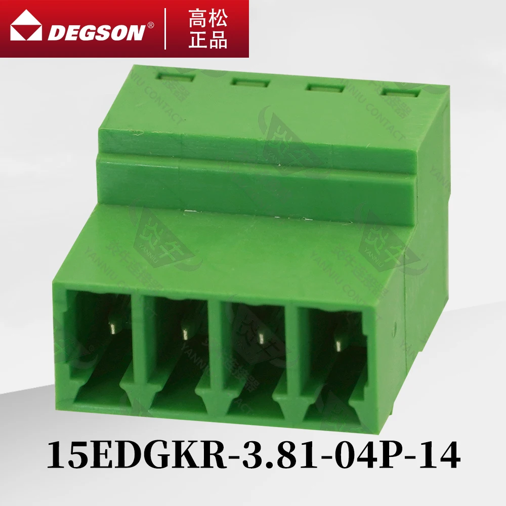 10Pcs DEGSON 15EDGKR-3.81 15EDGKRP-3.81 Pluggable PCB terminal blocks Phoenix Contact IMC 1.5-ST KF2EDGRK 3.81mm 2PIN-12PIN