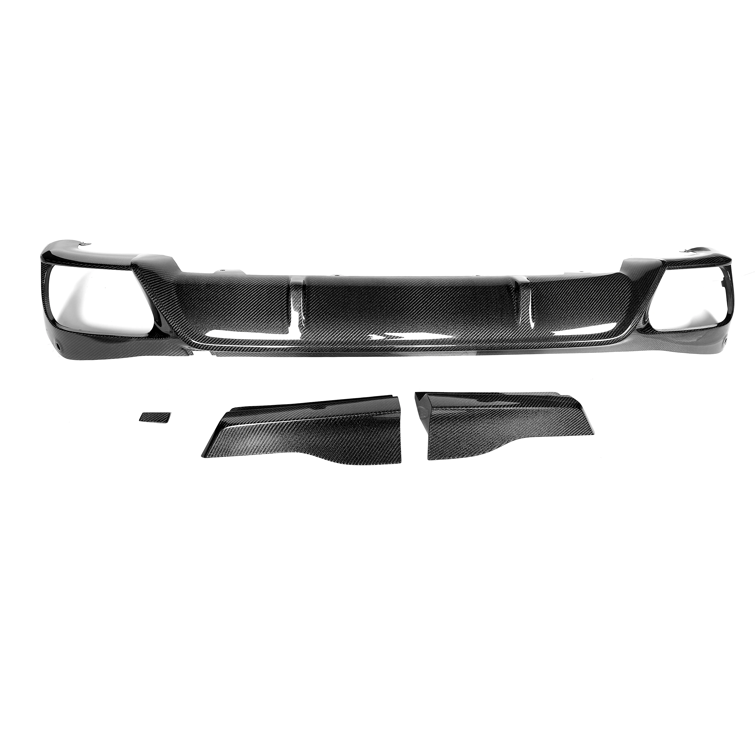 For  X5 G05 LCI M-Sport 2023-2024 Carbon Fiber Rear Diffuser Rear Lip Bumper Body Kit (4PCS) Professional Factory Supply