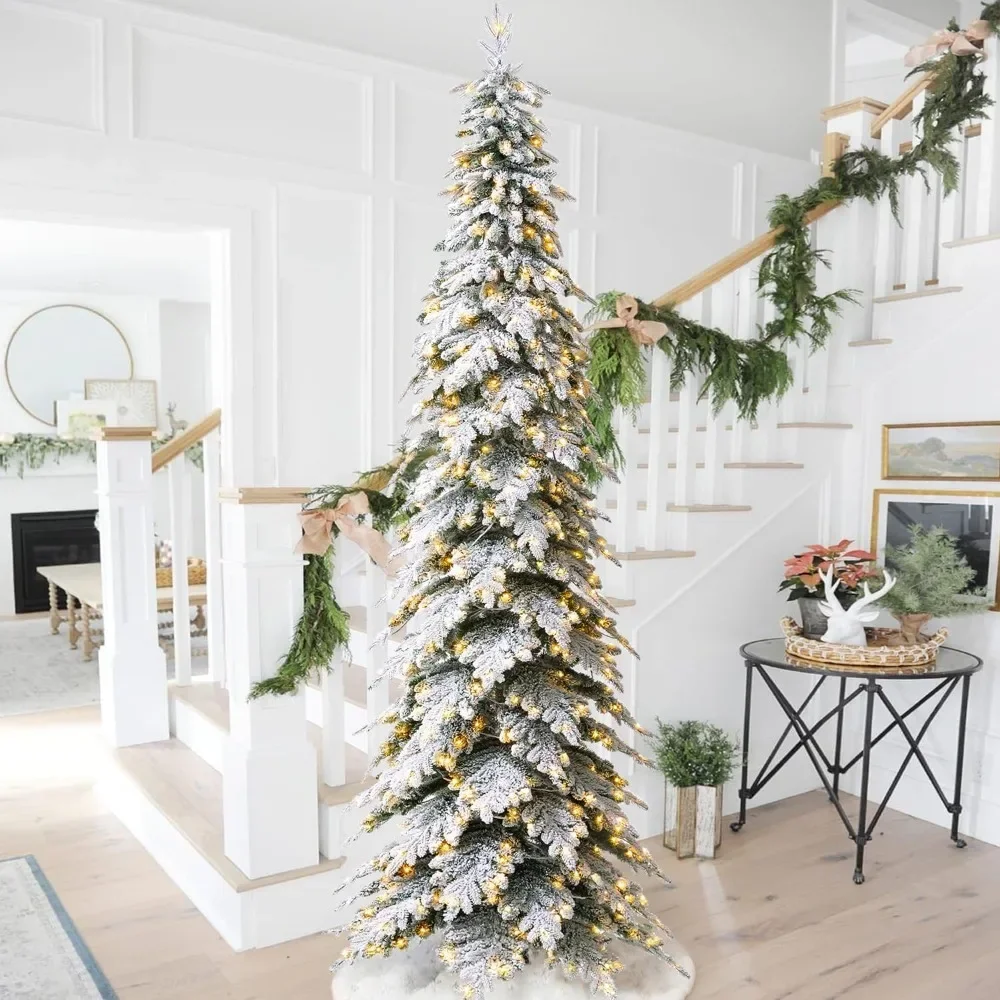 11ft Artificial Christmas Tree,with700 Warm White Lights and Sturdy Metal Stand for Home,Office,Party Decoration,Large Xmas Tree