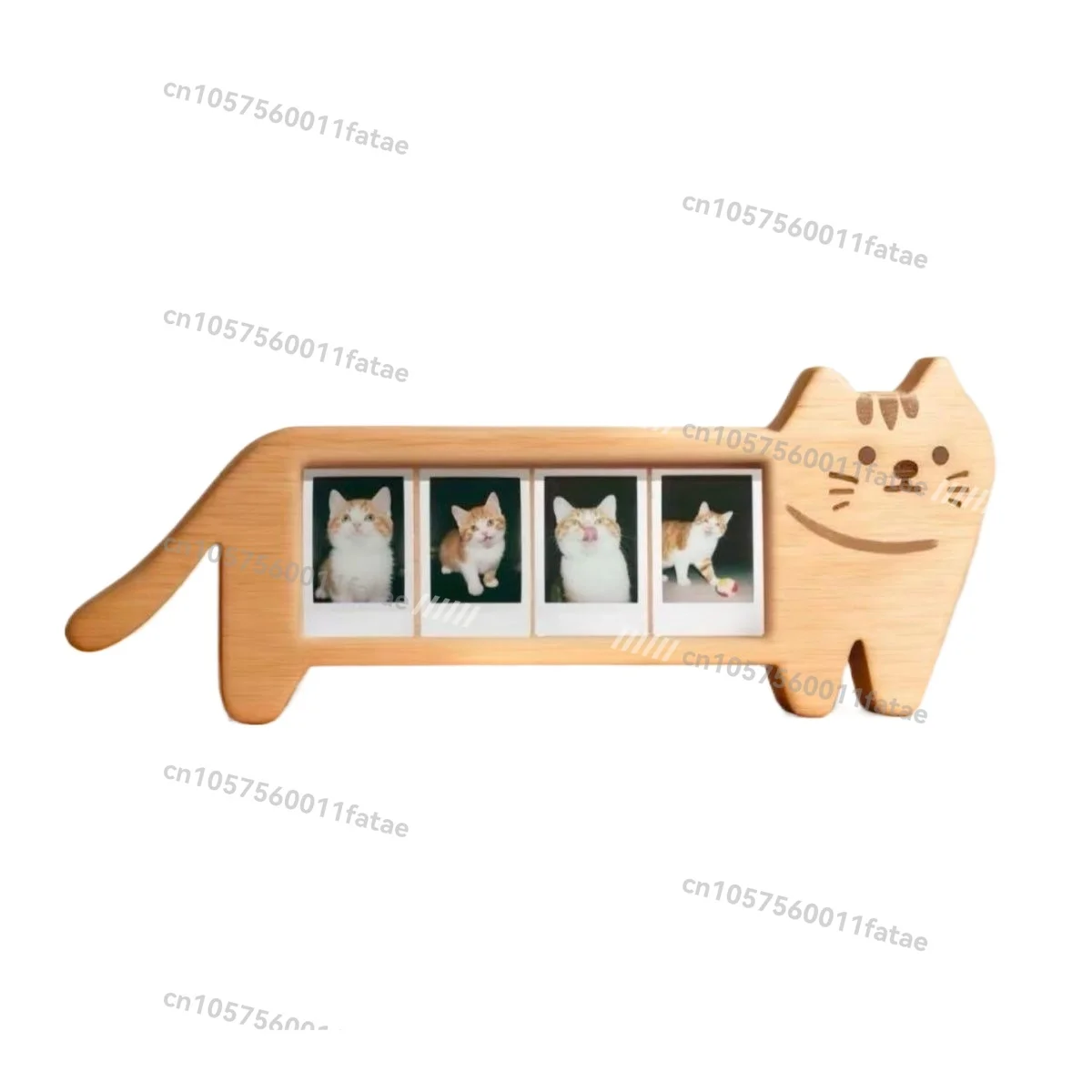 Cute Kitten Wooden Photo Frame Records The Four Seasons, Photo Frame Periphery,  Collection Decoration, Commemorative Gift