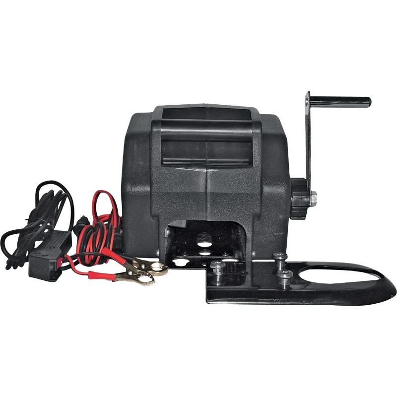 SSTLF Portable Trailer Winch, Reversible Electric Winch 12V DC, Power-in, Power-out and Freewheel Operations for Boats 5000 Lbs