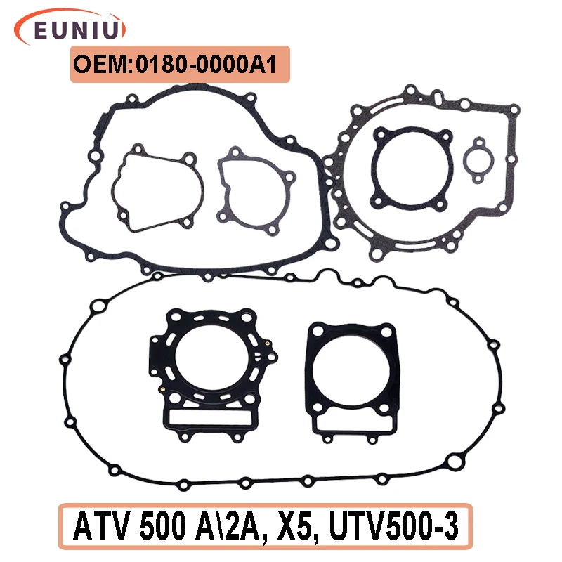 

CF500 Full Engine Gasket kit Repair for CF Parts CF188 500cc X5 CF ATV UTV Quad 0180-023004 0180-022200 0180-013103 0180-0000A1