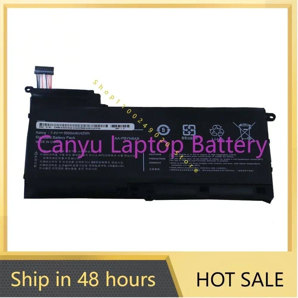 

2024 AA-PBYN8AB AA-PLYN8AB 7.4V 42WH For NP530U4B NP530U4C NP535U4C NP520U4C NP530U4C-A08RU New Laptop battery