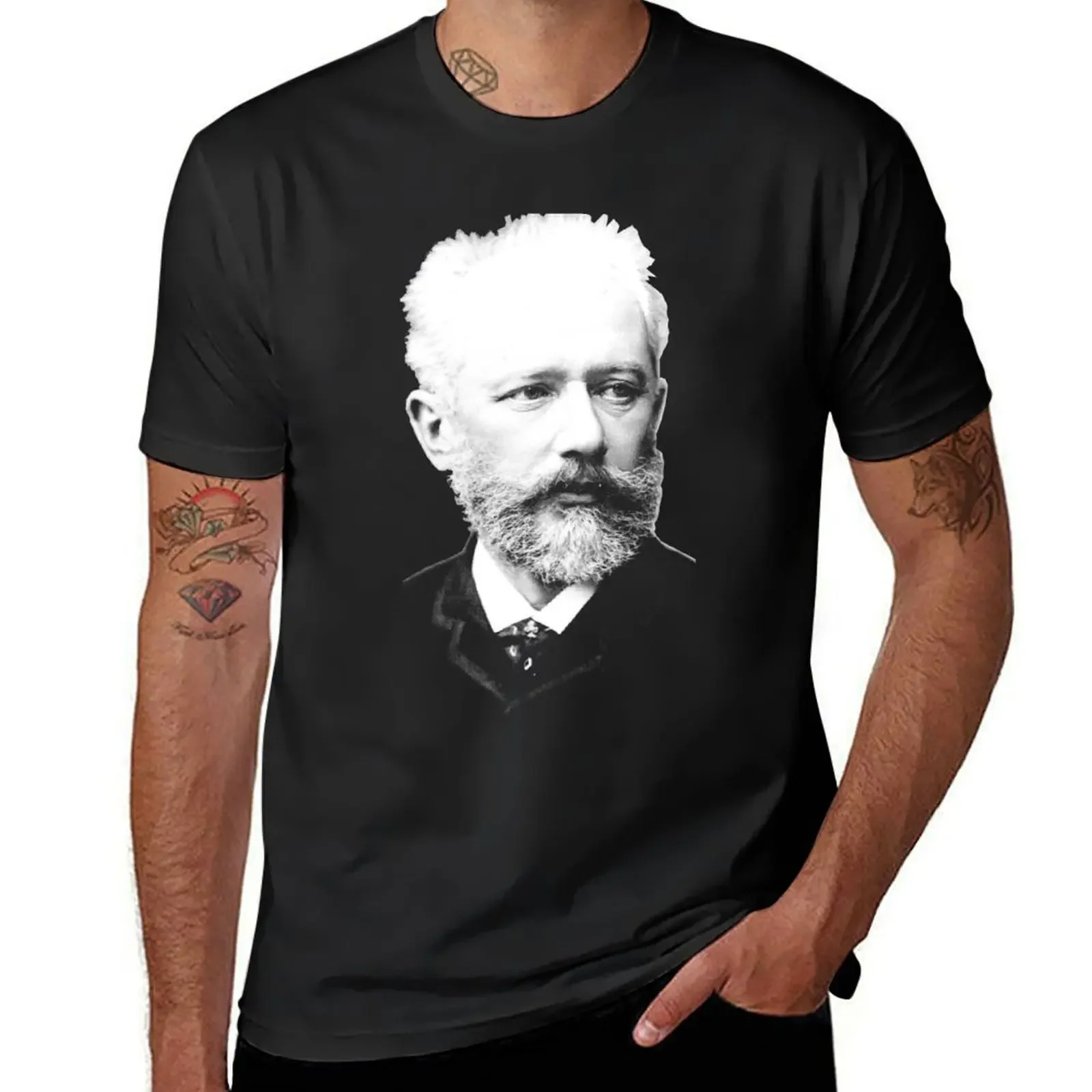 

Pyotr Ilyich Tchaikovsky - Great Russian Composer T-Shirt graphic tee shirt baggy shirts hippie clothes cotton t shirt men