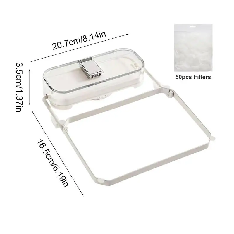 Kitchen Residue Filter Screen Holder Foldable Sink Strainer Mesh Bag Net Shelf With Disposable Garbage Mesh Bag Kitchen Gadget