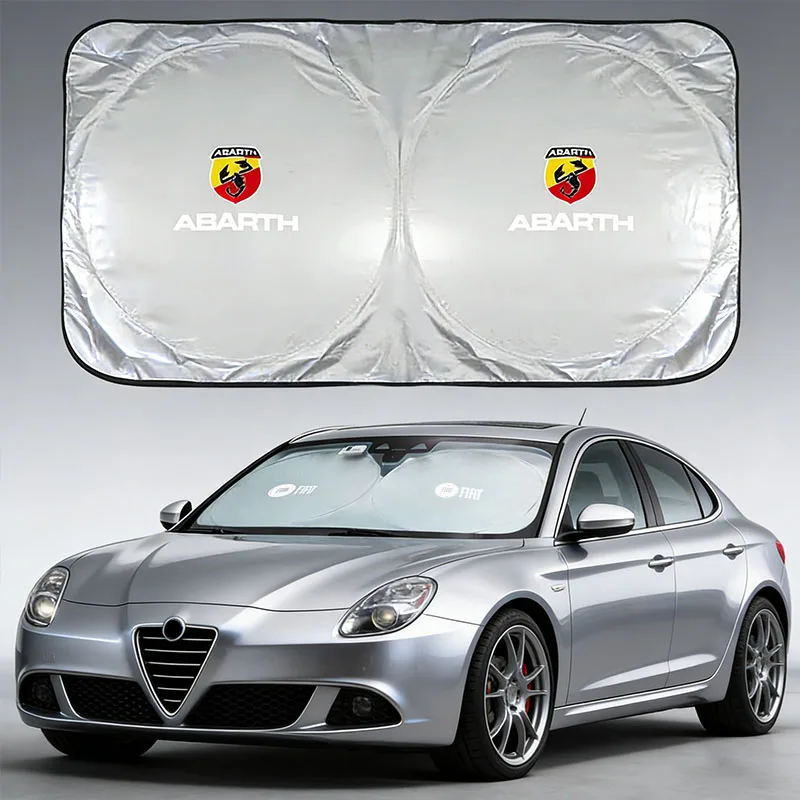 Parasol para coche, visera para parabrisas, protección UV para FIAT Abarth 500 Tipo FR Panda Argo Freemont Viaggio Bravo Punto