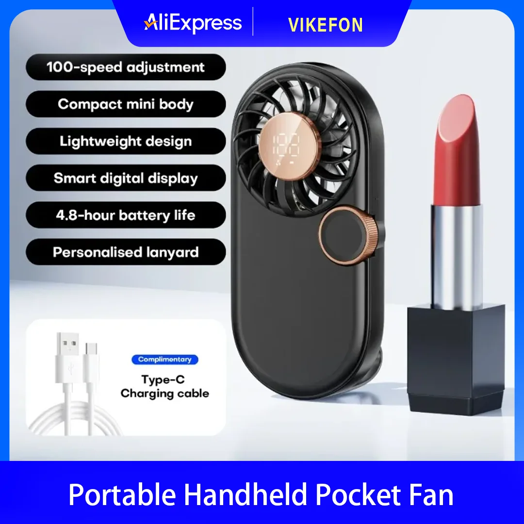 Travel Accessories Display - Ventilador Portátil de Mão com Compressão,