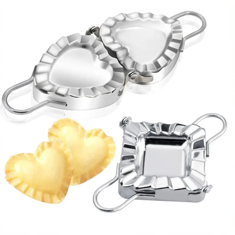 Kitchen Accessory Heart Dumpling Press Mold 304 Stainless Steel Ravioli Maker Pastry Dough Wrapper Cooking Tool