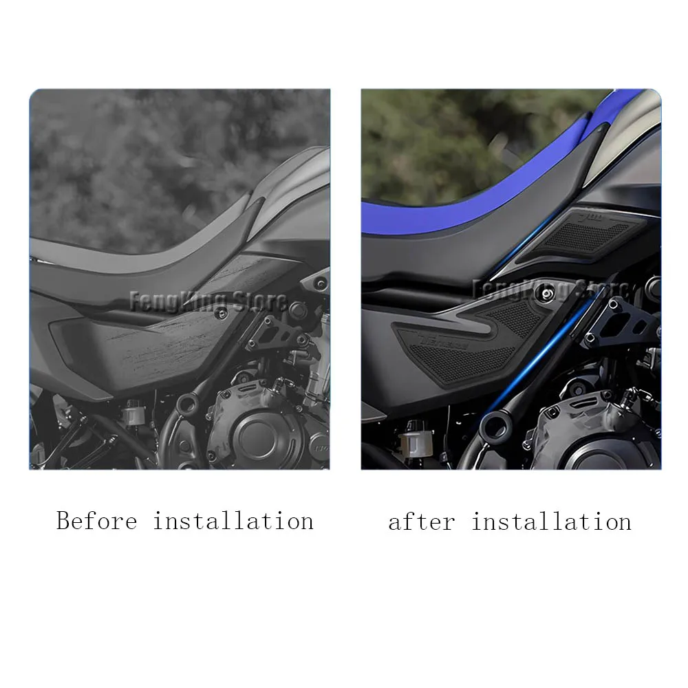 Aksesori Sepeda Motor, Bantalan Tangki Bahan Bakar, Penutup Pelindung, Bantalan Anti Selip Lutut, Stiker Karet untuk Yamaha TENERE 700 2025-