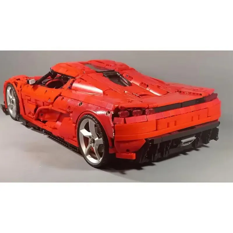 MOC-161672 Nieuwe Cc850 Rode Supercar Splitsing Bouwstenen 3702 Bouwstenen Onderdelen Kinderen Verjaardag Speelgoed Geschenken