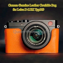 Handwork Camera Genuine Leather Cowhide Bag Body Box Case for Leica D-LUX Typ109 D-LUX7 Protective Sleeve Photography Accessorie