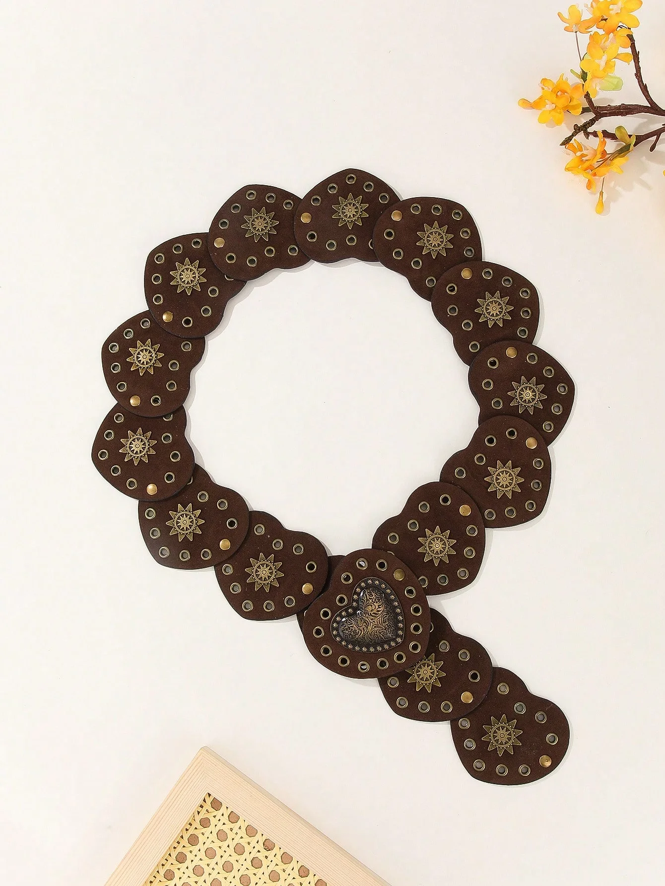 1 قطعة Y2K Gongsang فستان المشاهير قبعات رعاة البقر الغربية القلب حزام فريد موضة ريترو ستايل فستان قطعة واحدة مع حزام