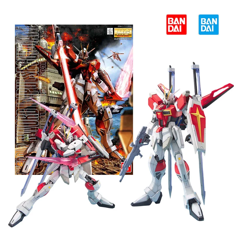 

Bandai Original box MG 1/100 SWORD IMPULSE GUNDAM Model Kit Anime Action Fighter Figure Assembly Robot Toy gift for children