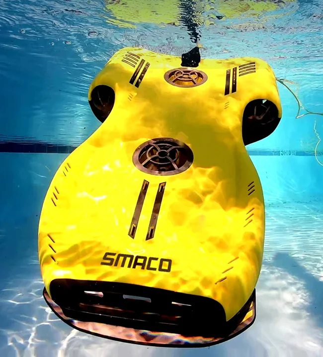 Exploration Robot with Real Time Transmission Underwater SMACO ROV 4K UHD  Waterproof