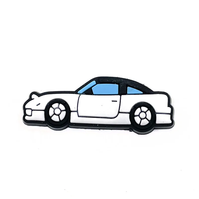 متعة سيارة الكرتون ثقب الأحذية ورود للزينة مشبك تمساح إبزيم حذاء لينة المطاط انفصال حديقة إكسسوارات أحذية مجوهرات #5