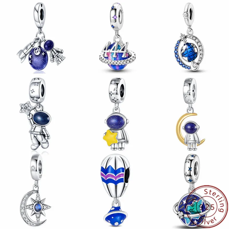 

Подвеска для Pandora, оригинальный браслет, планета, серия, космос, астронавт, земля, бусины, сделай сам, Изящные Ювелирные изделия, подарок