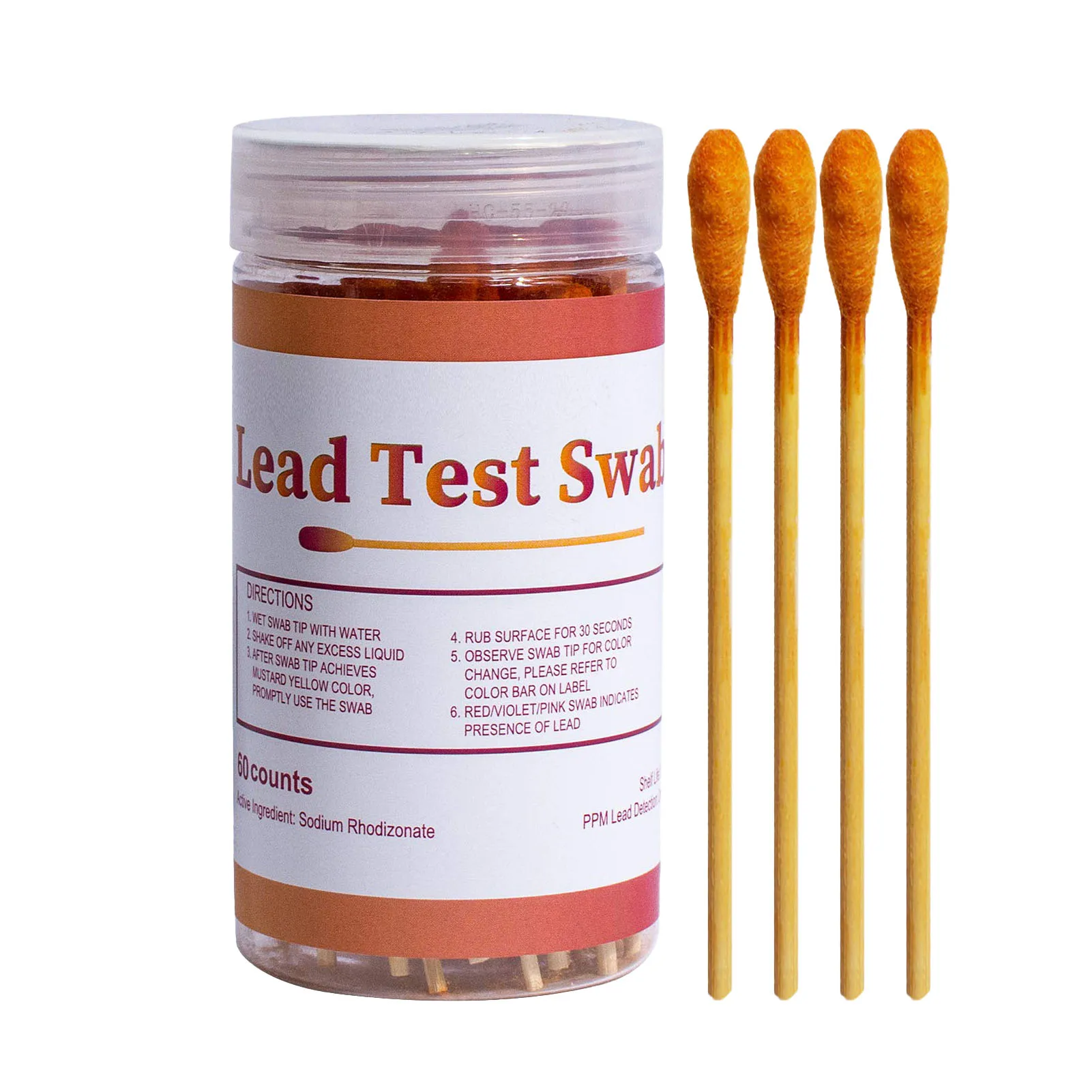 Instant Lead Paint Test Kit Non-Toxic Test Swabs Rapid Test Results Tester Suitable for Ceramics Dishes Metal Wood