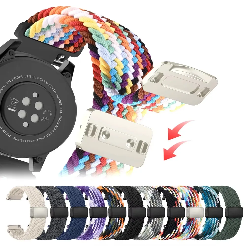 

18mm 20mm 22mm Quick Release Braided Watch strap for Samung/Huawei/Garmin Universal Bracelet Replacement Sports watch strap