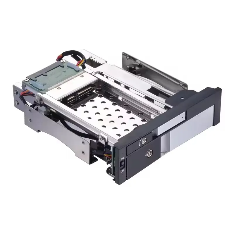 Optical drive hard disk rack 2.5/3 inch double-layer hard disk reading box supports hot-swappable computer with L E D