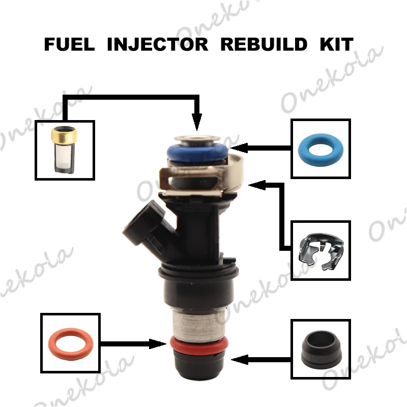 

Fuel Injector repair kit Orings Filters for 01-07 Chevy GMC Cadillac 4.8L 5.3L 6.0L 17113553 25317628 25320288