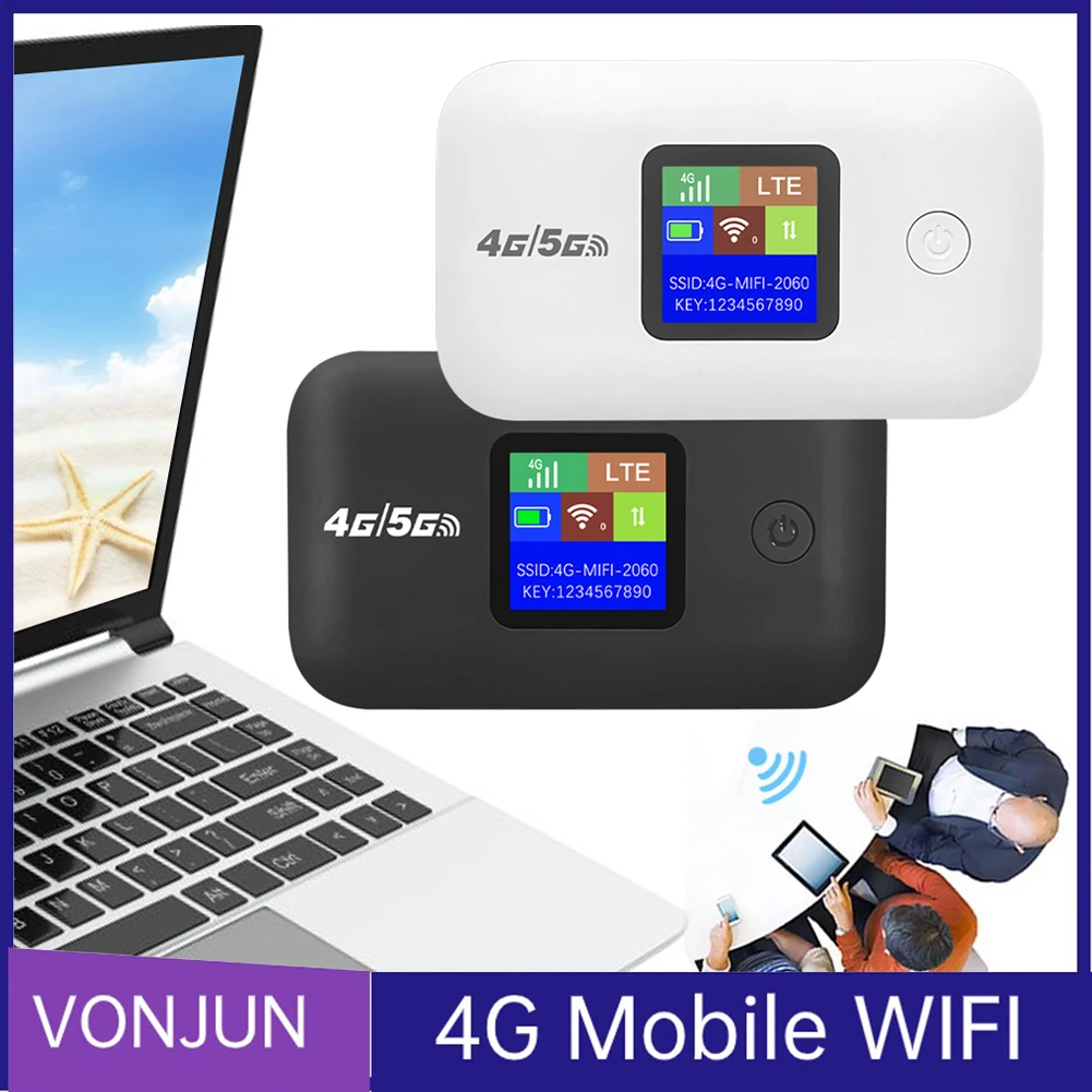 Mini Outdoor WIFI Hotspot 150Mbps Mobile Pocket WiFi Router 3000mAh 4G Pocket WiFi Router with SIM Card Slot 4G Wireless Router