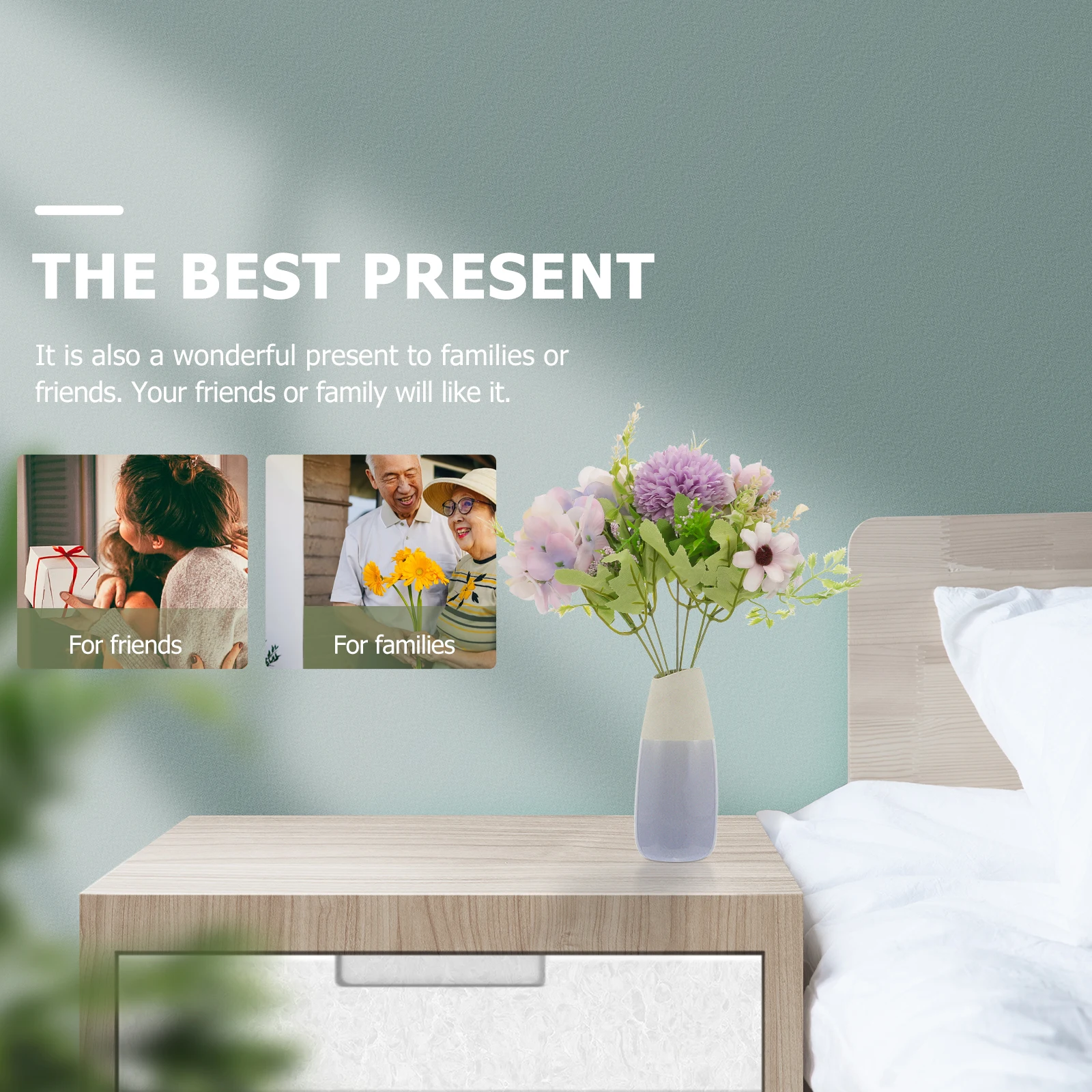 باقة عباد الشمس الاصطناعية محاكاة الزهور لديكور الزفاف المركزية الجدول المنزل لتقوم بها بنفسك تشكيلة زهور البلاستيك