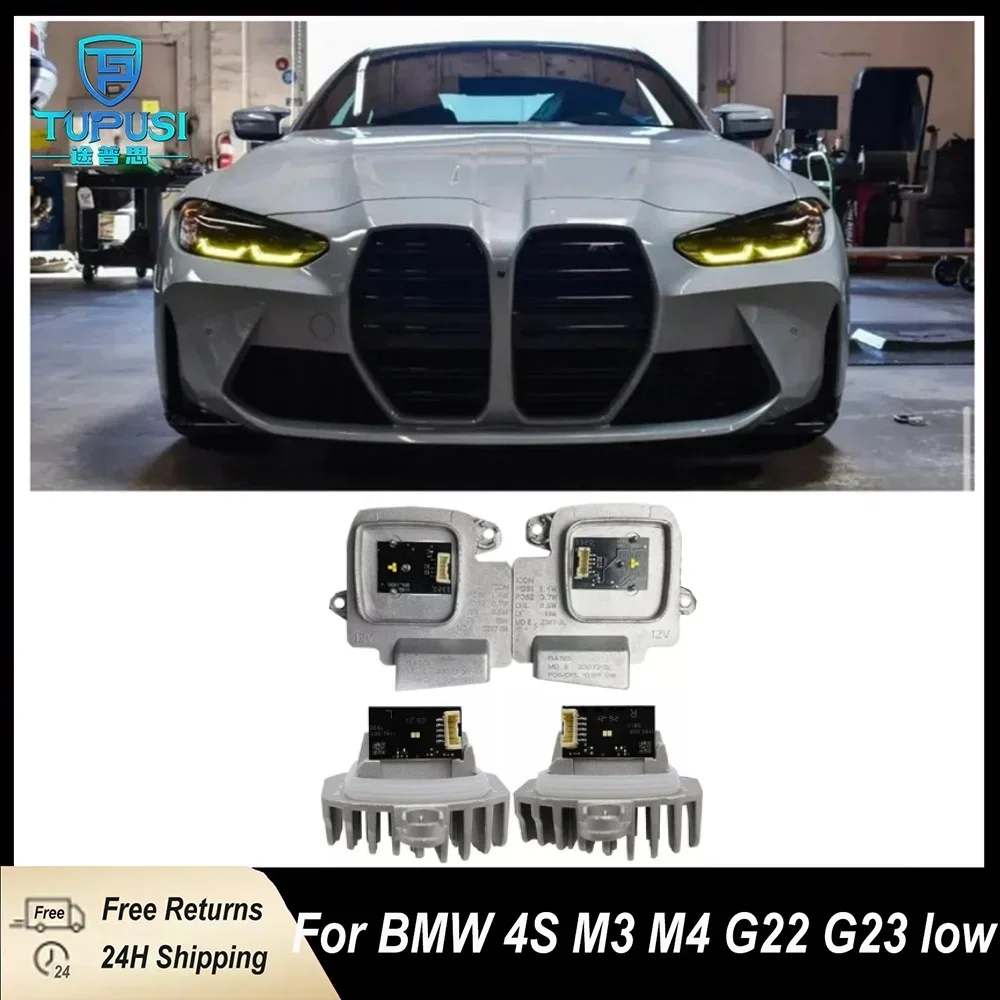 

Yellow Angel Eyes DRL LED boards For 2022 2023 BMW M3 G80 M4 G82 G83 G22 G23 G26 Laserlight Daylight Headlight 9851048 9851047