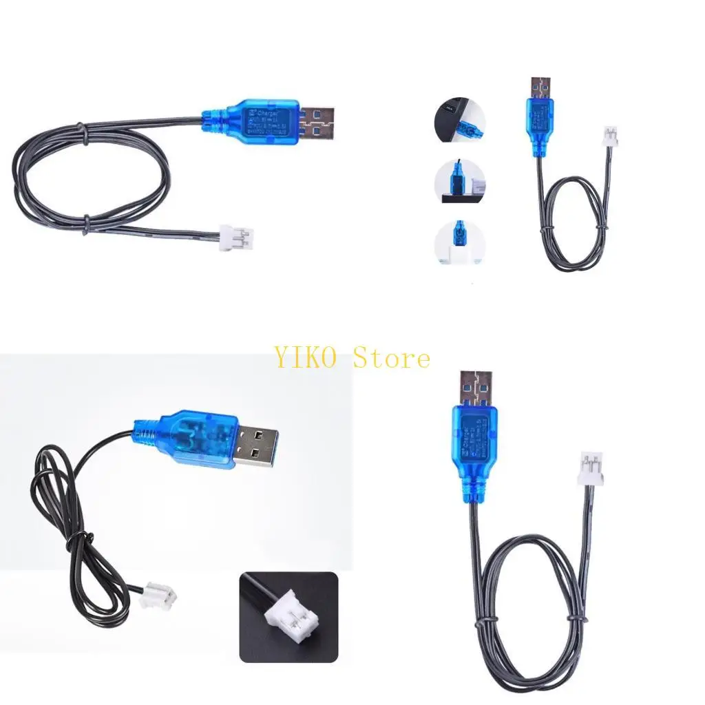 K32C Portable PH2.0 2P USB Cable For 3.7V Lithium 18650 Battery Packs