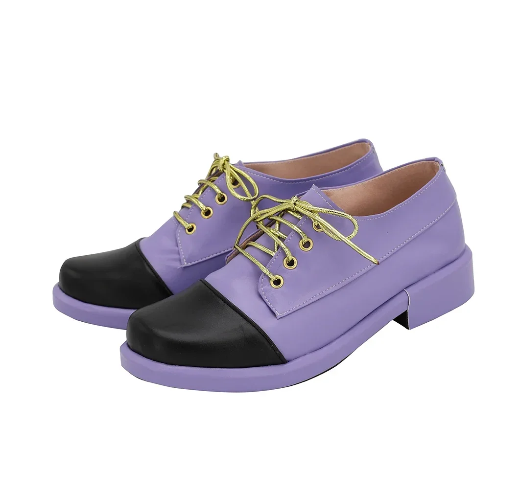 أحذية جوجو الغريبة للمغامرة جوتارو كوجو التأثيرية أحذية أرجوانية مقاس مخصص زي الرسوم المتحركة للرجال