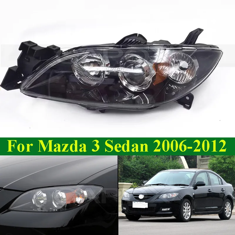 CAPQX reflektor przedniego zderzaka do przednie światła reflektorów lampa czołowa Mazda 3 Sedan 2006-2012