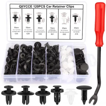 Auto Fastener Clip Assortment Car Body Push Retainer Pin Rivet Bumper Door Trim Panel Fastener Kit Automotive Clips Set