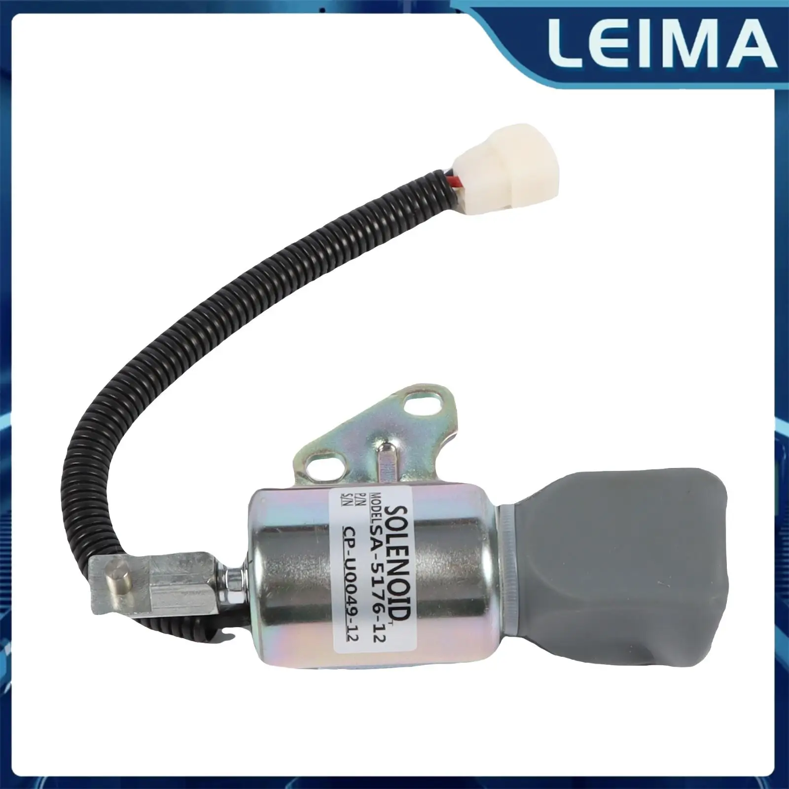 

12V Fuel Shutdown Solenoid Valve For Kubota D722 D902 Z482 Engine Part 1756ES-12SUC5B1S5 SA-5176-12 SA-4899-12 1756ES-24SUC5B1S5
