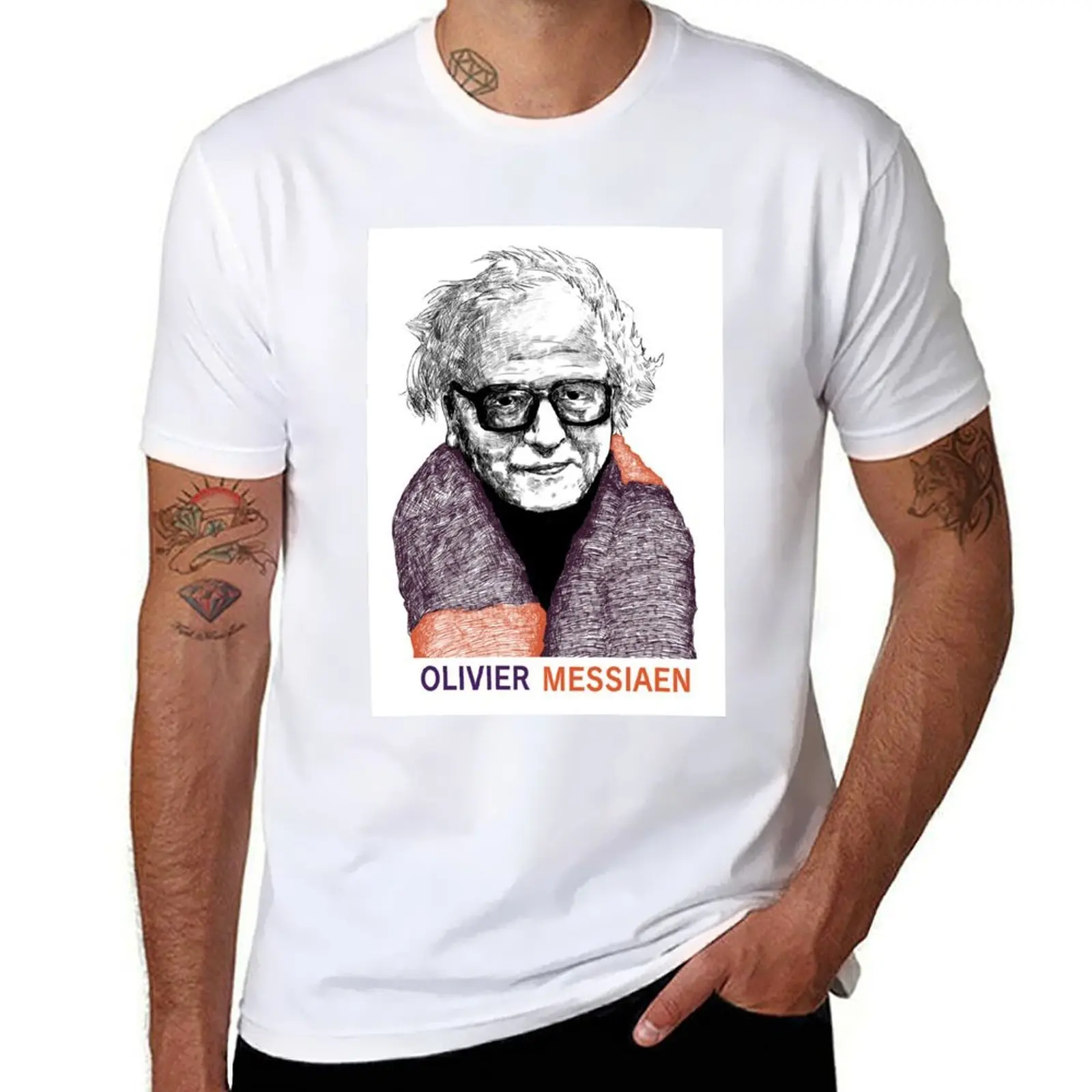 

Olivier Messiaen Shirt T-Shirt cotton tshirt 100% t shirt men 100% cotton luxury brand T-Shirt