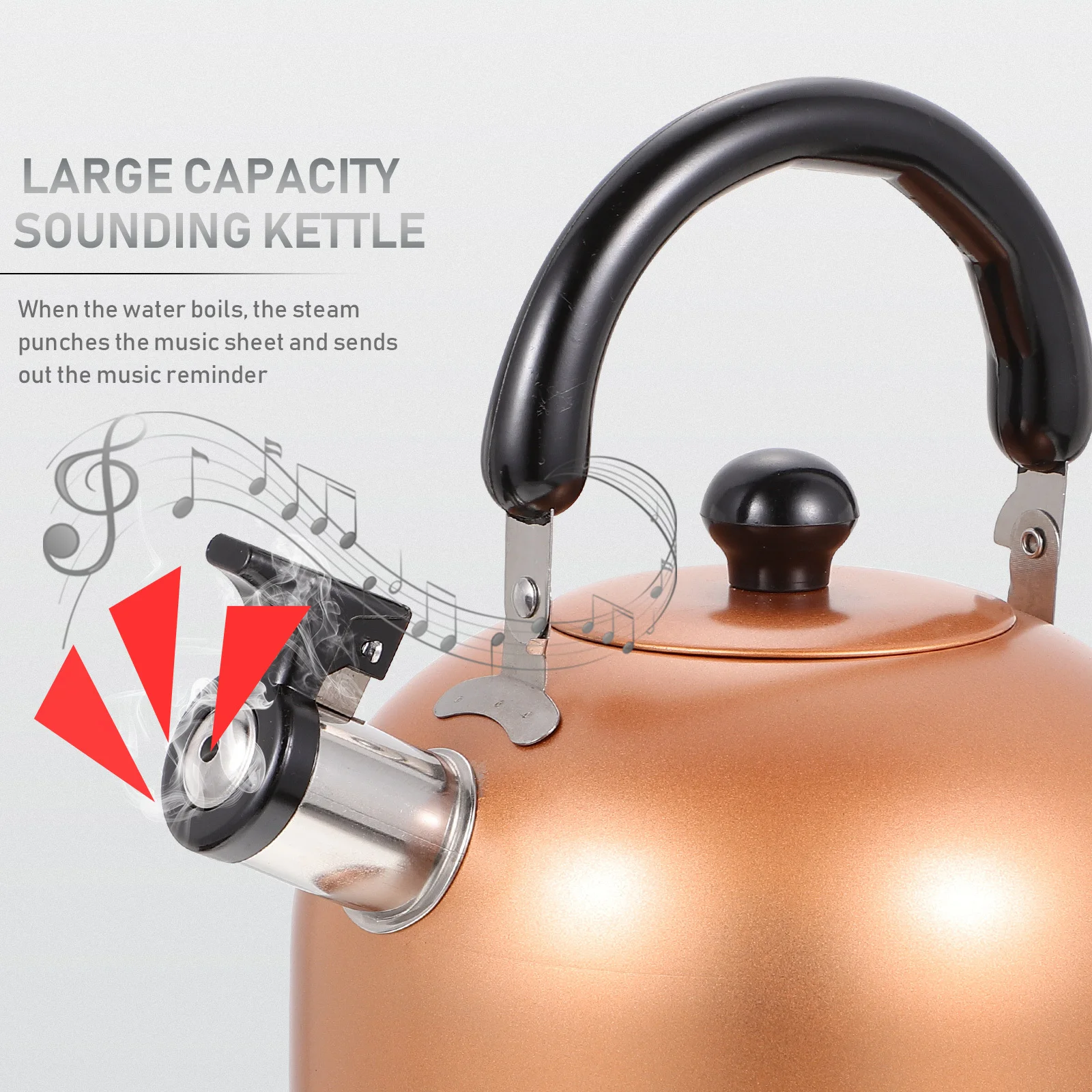 

Kettle 1Pcs High Quality Stainless Steel Safe Reliable Ergonomic Handle Home Teakettle Kettle