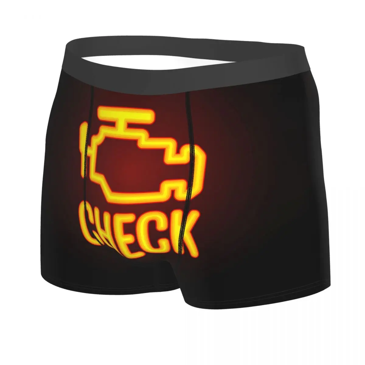 Custom Mechanic Car Driver Check Engine Light Boxer Shorts For Homme Sexy 3D Printed Underwear Panties Briefs Soft Underpants