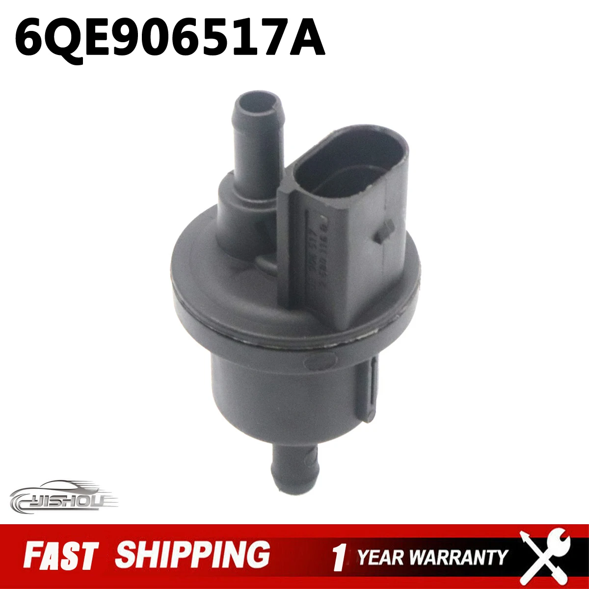 Car Fuel Tank Breather Solenoid Valve 6QE906517A For Volkswagen Jetta Golf Beetle Audi A3 A4 A6 A8 S4 TT Skoda 058133517B New