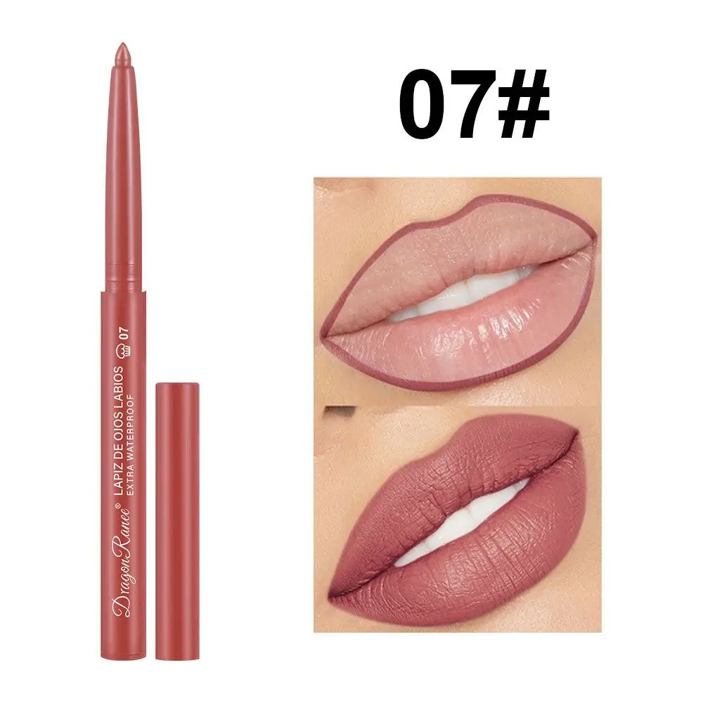 New Waterproof Lipliner Pencil Natural Outline Lip Contour Line Matte Lip Liner Velvet Velvet Lip Liner Pencil