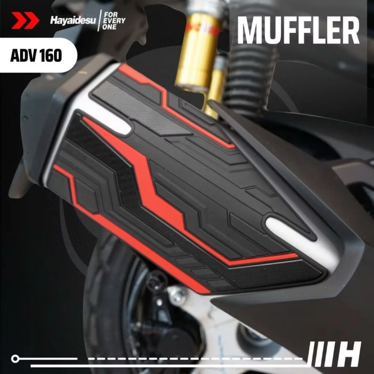 

Suitable for Honda ADV 160 exhaust pipe sticker, motorcycle accessories rubber material exhaust pipe protective sticker