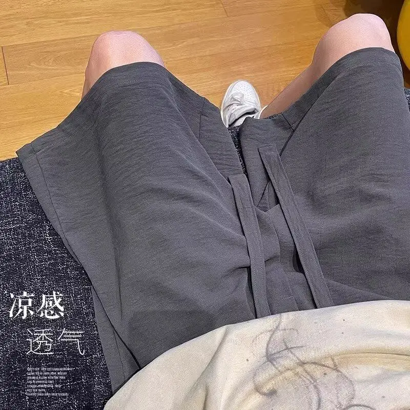 

Ice Silk Qui Dry Men's orts Oversize Casual Sports Big Boxer orts 2025 Simple Versatile Design Youthful Spring Autumn