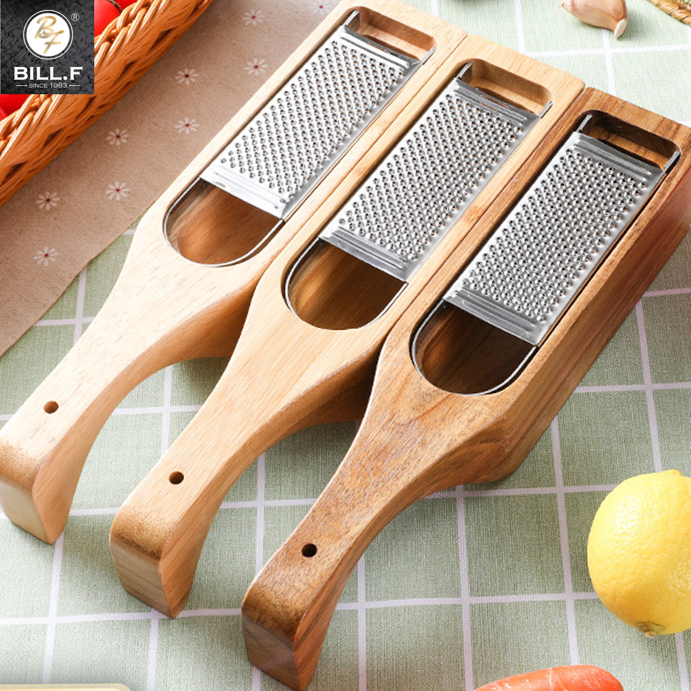 

Stainless steel wire planer, made of bamboo/acacia wood/rubberwood, suitable for cheese, radish, potatoes, kitchen tools