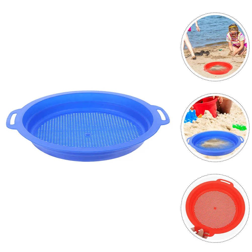 4 Pcs Children's Beach Screen Toys Sand Strainer Childrens Play Sieve for Plastic Kids Sifter