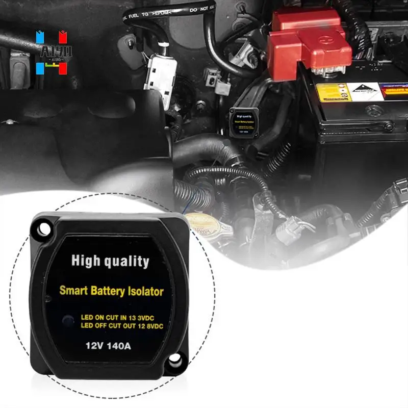 

A19Q-Dual Battery Smart Isolator 12V 140A Voltage Sensitive Split Charge Relay VSR Car Accessories Component Relay VSR For Campe