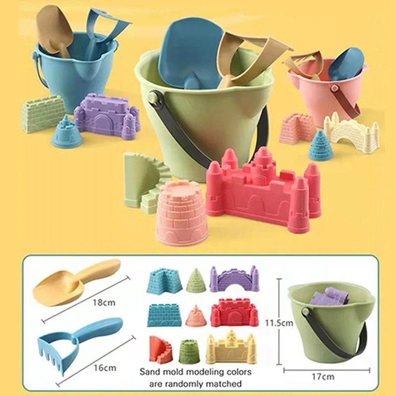 Baby Sand play Toys Beach Bucket Kids Outdoors Sandbox Set Beach Castle Mold Sand Building Accessories Outdoor Kids Sand Toy