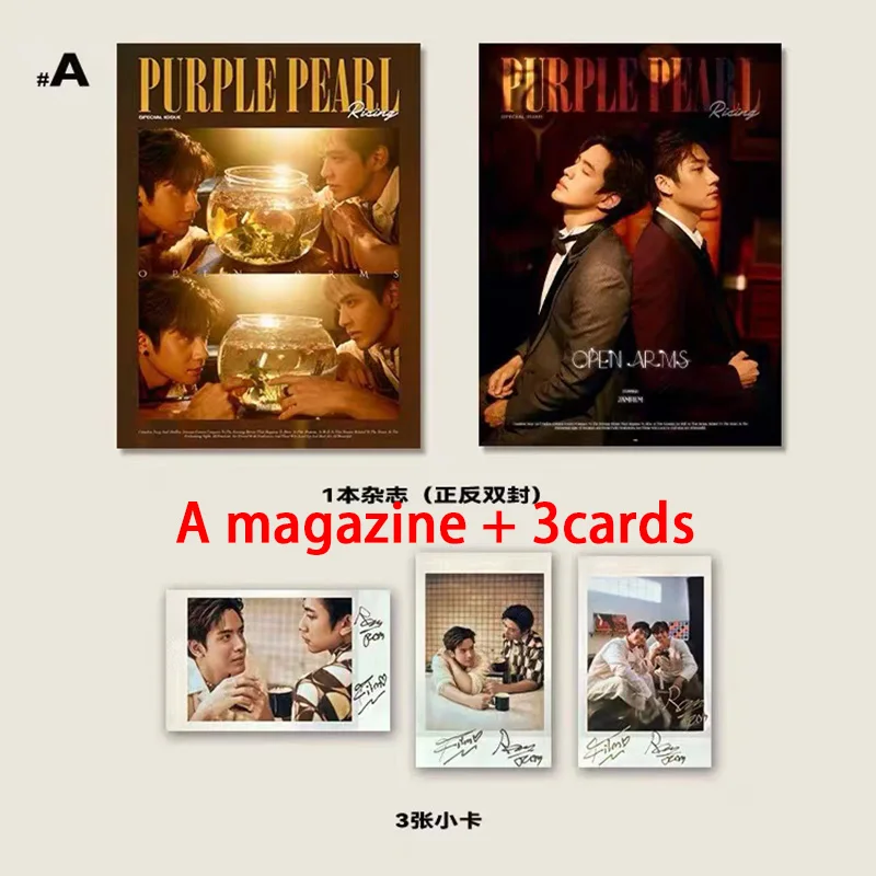 

Thai hot BL star Jamfilm purplepearl magazine +card+poster