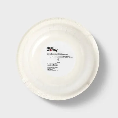 Disposable Bowls 30 Count Paper Round (Shape)