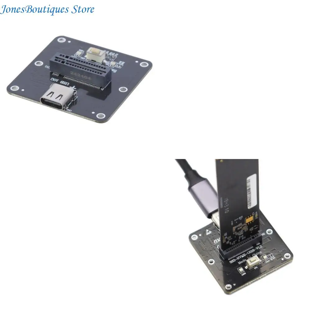 M.2 NVMe Hard Disk Enclosure Adapter Card Type-C USB3.1 Gen2 NGFF W8KE