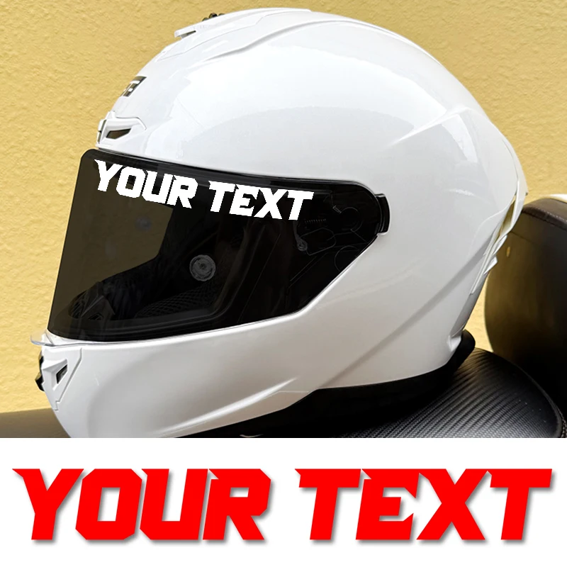 

1 шт., только на заказ, текстовая высота 3,5 см, наклейка на мотоцикл, водонепроницаемая для шлема «сделай сам», топливный бак, передний обтекатель, боковые панели, персонализированные